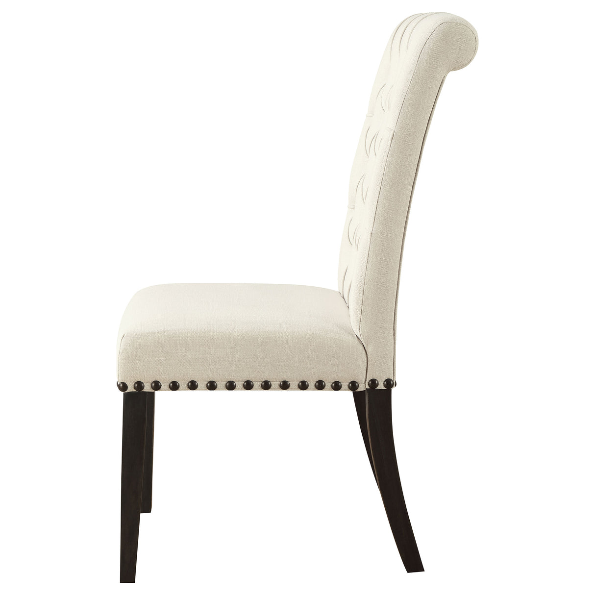 Alana Fabric Upholstered Dining Side Chair Beige (Set of 2) - Home Elegance USA