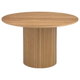 Bradbury Round 48-inch Wood Top Dining Table Natural - Home Elegance USA