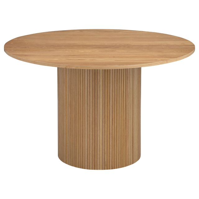 Bradbury Round 48-inch Wood Top Dining Table Natural - Home Elegance USA
