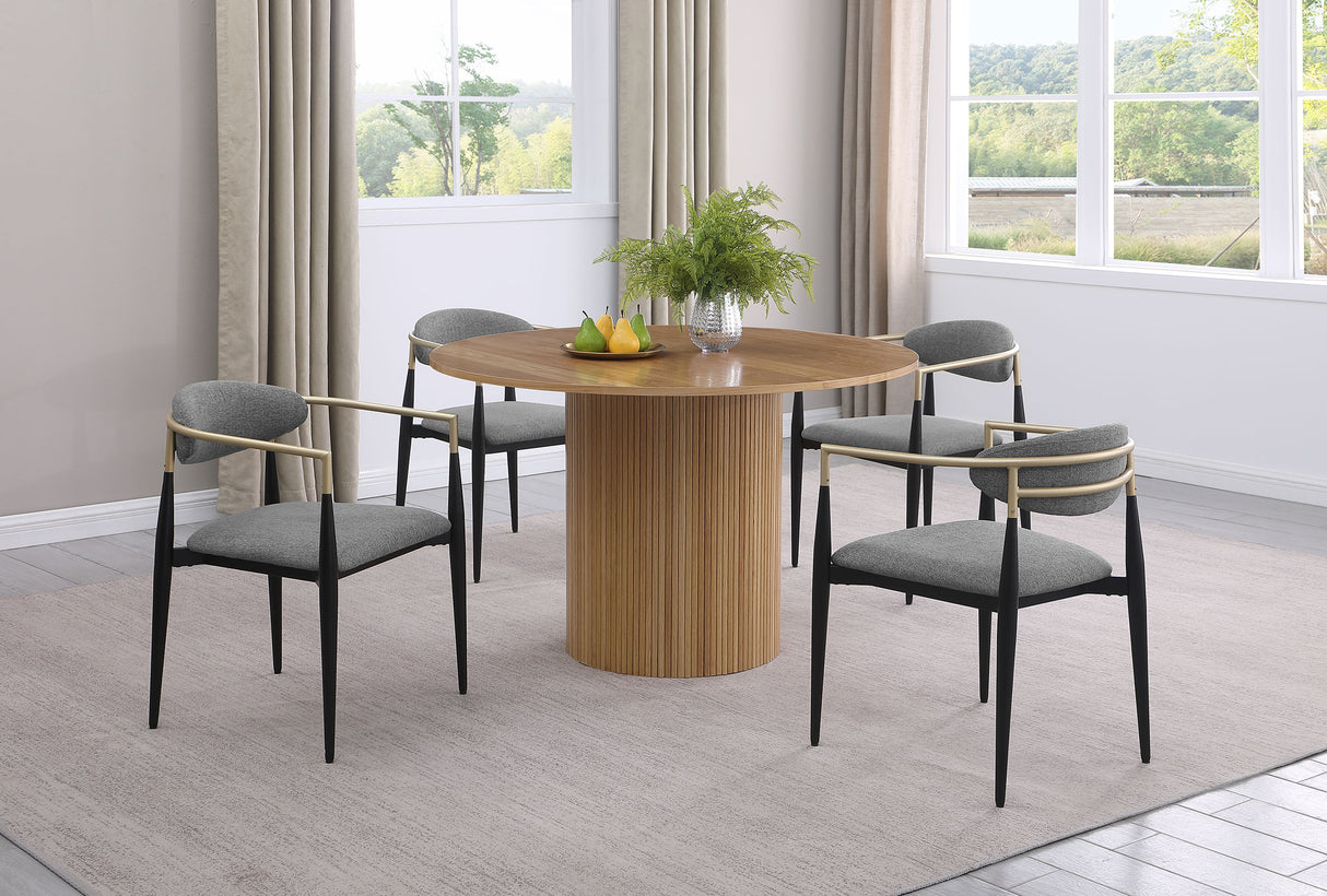 Bradbury Round 48-inch Wood Top Dining Table Natural - Home Elegance USA