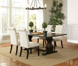 Parkins Dining Room Set Rustic Espresso and Beige | Coaster | Home Elegance USA