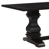 Dining Table - Parkins Double Pedestals Dining Table Rustic Espresso