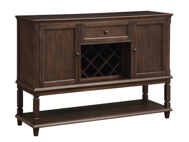 Sideboard - Parkins Server with  Lower Shelf Rustic Espresso