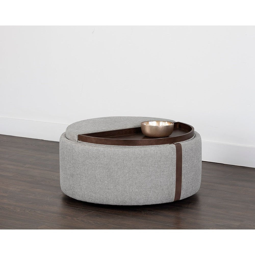 Borelli Wheeled Storage Ottoman | Sunpan - SUNPAN - 107523 - Home Elegance USA - 6