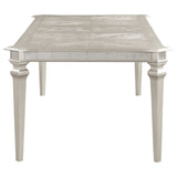 Dining Table - Evangeline Rectangular Dining Table with Extension Leaf Silver Oak