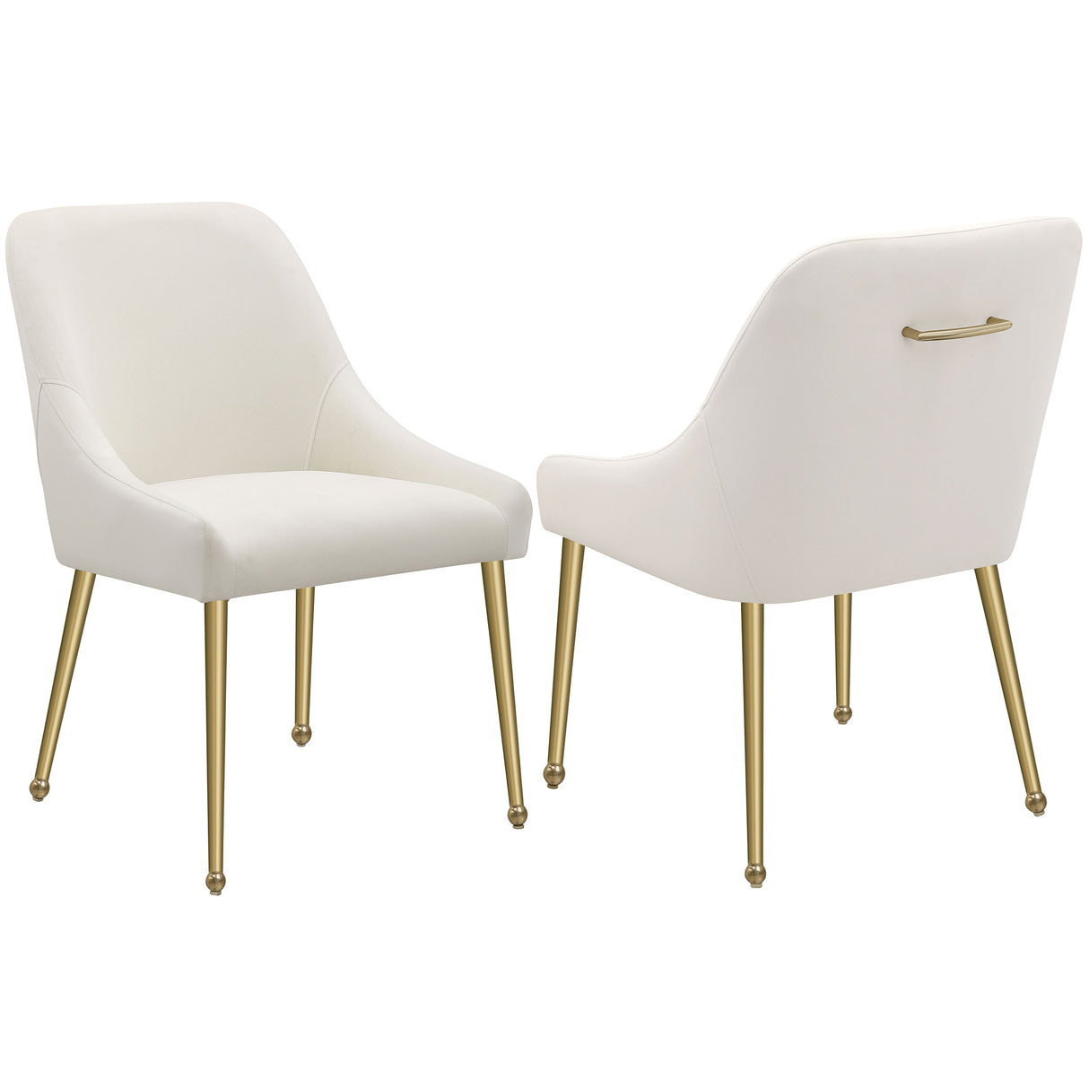 Side Chair - Mayette Parsons Wingback Dining Side Chairs Ivory (Set of 2)