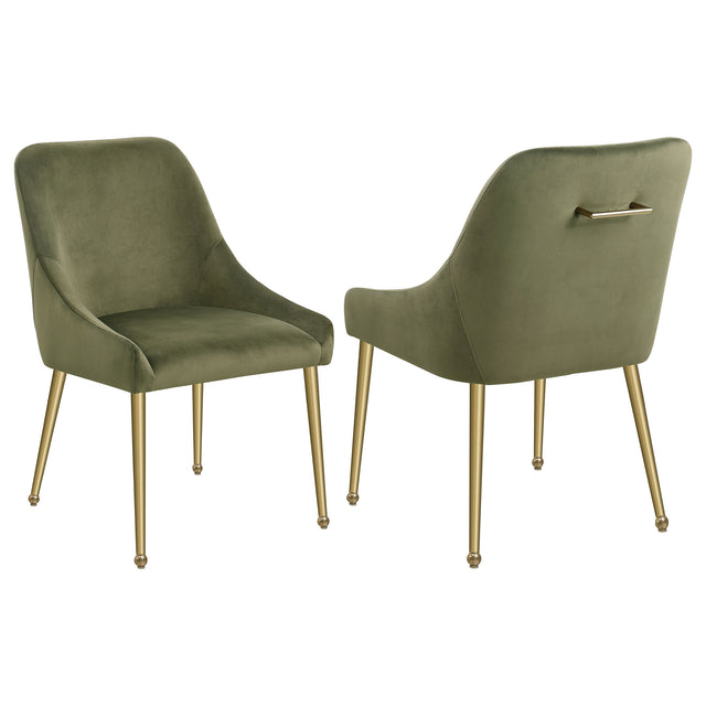 Side Chair - Mayette Parsons Wingback Dining Side Chairs Olive (Set of 2)