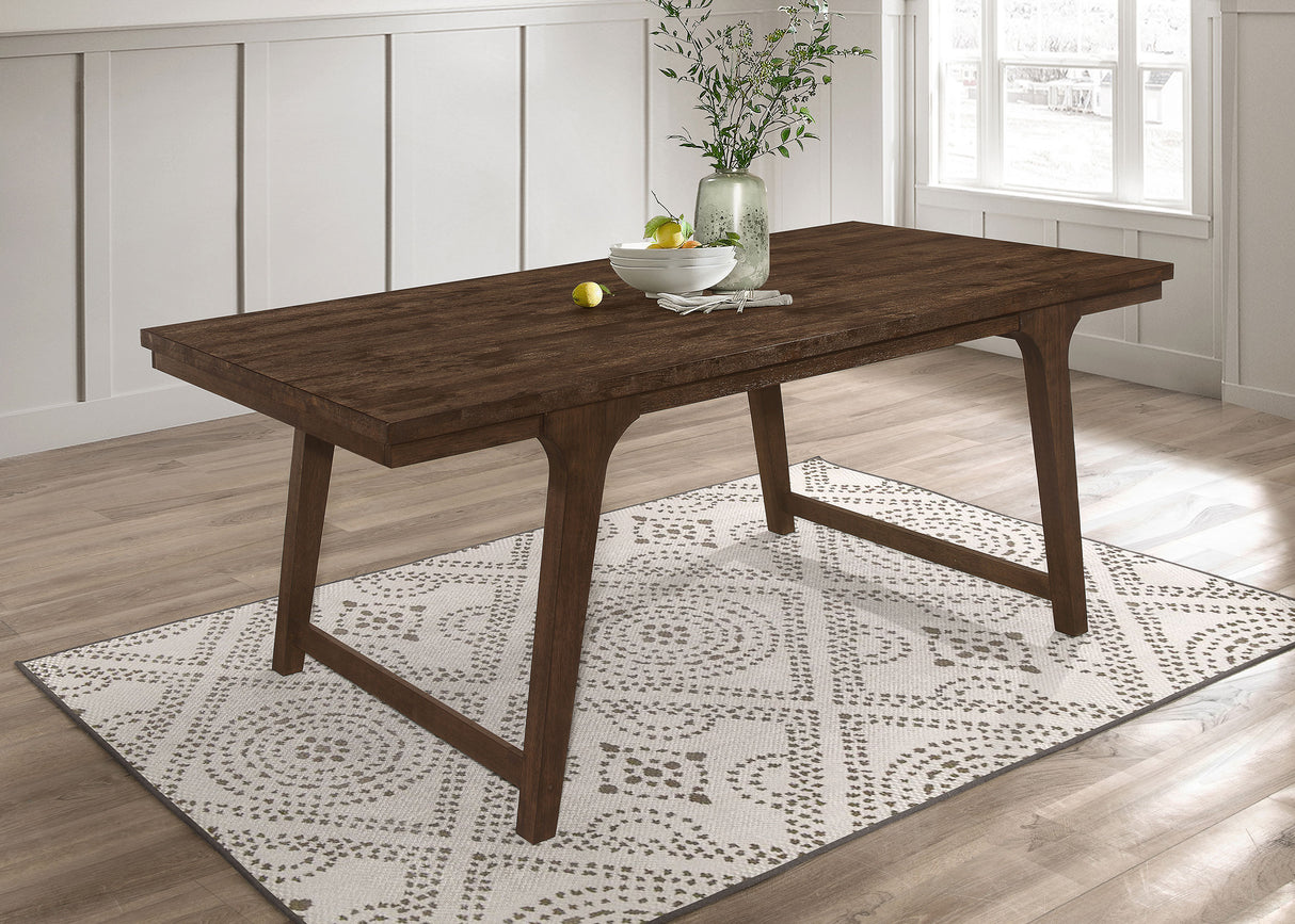 Dining Table - Reynolds Rectangular Dining Table Brown Oak