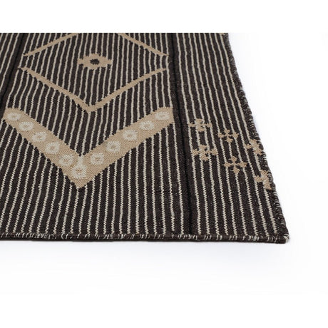 Asana Hand - Woven Rug - Black / Tan - 5'' X 8'' | Sunpan - SUNPAN - 107610 - Home Elegance USA - 3