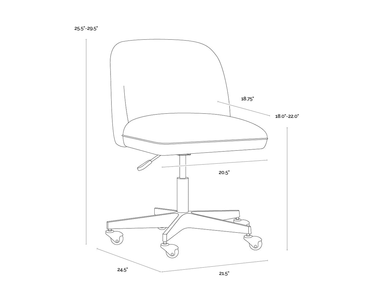 Kenna Office Chair - Belfast | Sunpan