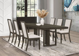 Kelly 7 - piece Rectangular Dining Table Set Beige and Dark Grey | Coaster | Home Elegance USA