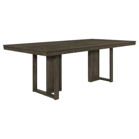 Dining Table - Kelly Rectangular Dining Table Dark Grey