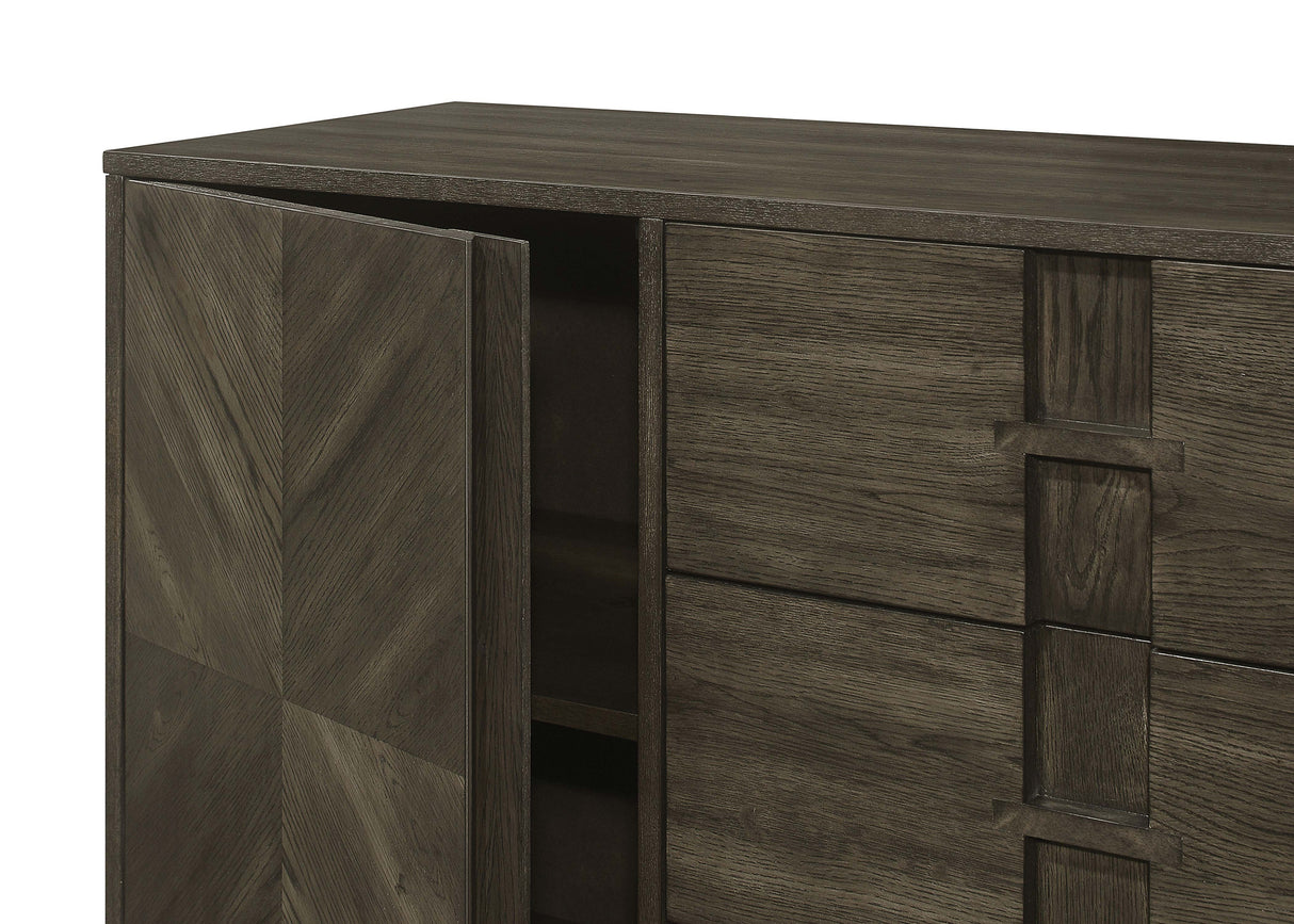 Sideboard - Kelly 3-drawer Storage Dining Sideboard Server Dark Grey