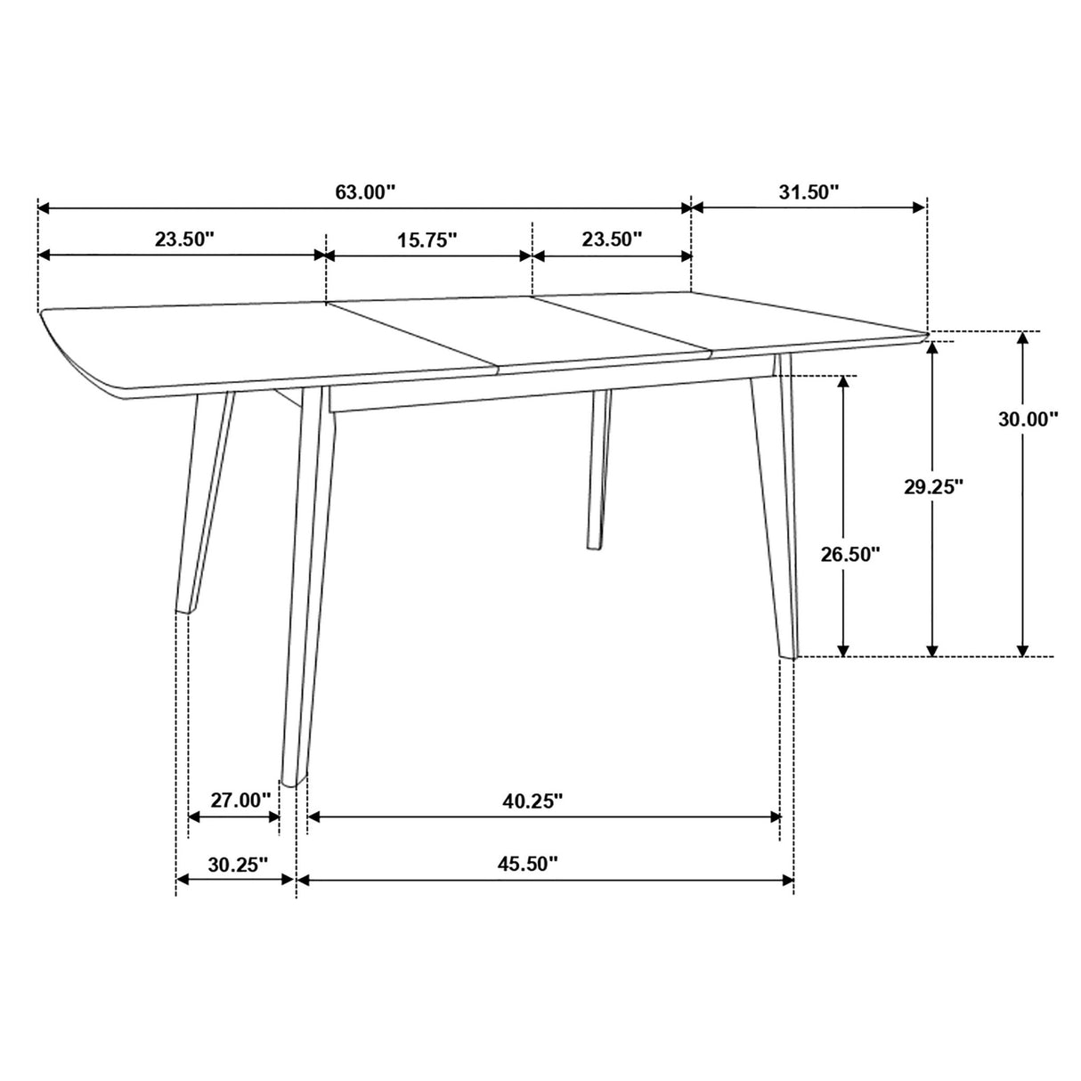 Alfredo Dining Room Set Natural Walnut and Grey - 108080 - S5 - image - 8