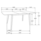 Alfredo Dining Room Set Natural Walnut and Grey - 108080 - S5 - image - 8