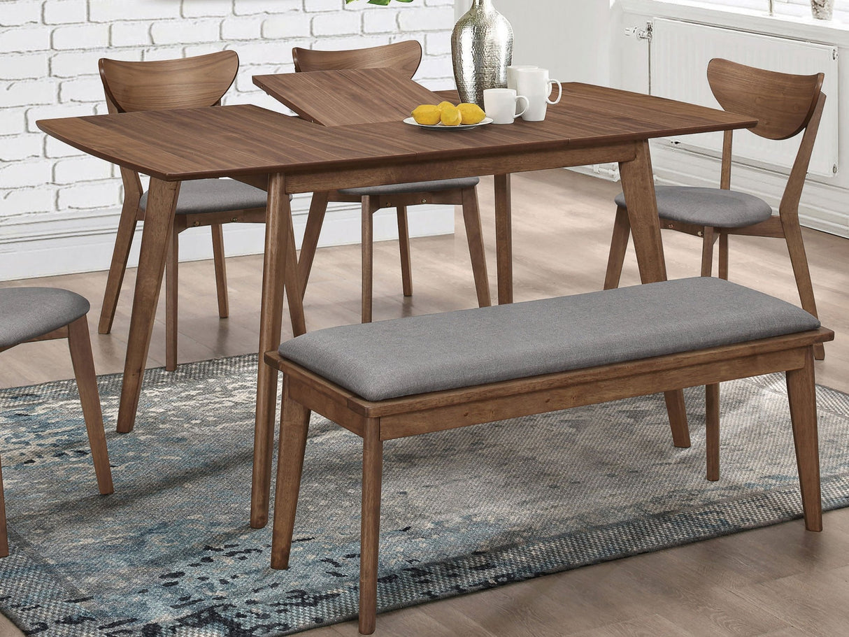 Alfredo Rectangular Dining Table Natural Walnut | Coaster | Home Elegance USA