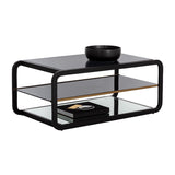 Ambretta Coffee Table - Black / Smoke Grey | Sunpan - SUNPAN - 108084 - Home Elegance USA - 3