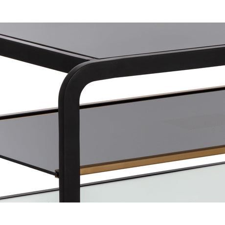 Ambretta Coffee Table - Black / Smoke Grey | Sunpan - SUNPAN - 108084 - Home Elegance USA - 5