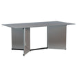 Emery 76-inch Rectangular Mirrored Dining Table Silver - Home Elegance USA