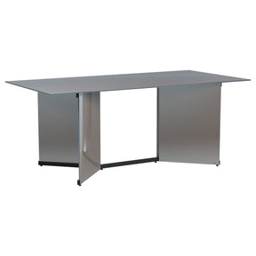 Emery 76-inch Rectangular Mirrored Dining Table Silver - Home Elegance USA