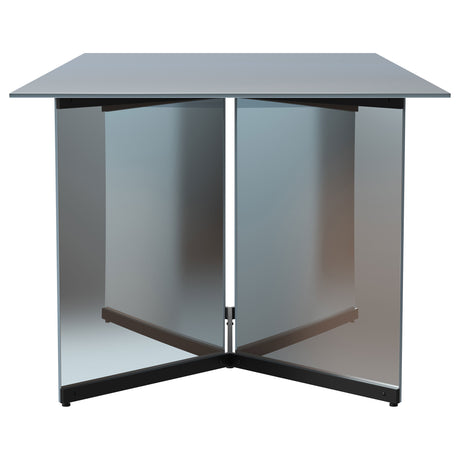 Emery 76-inch Rectangular Mirrored Dining Table Silver - Home Elegance USA