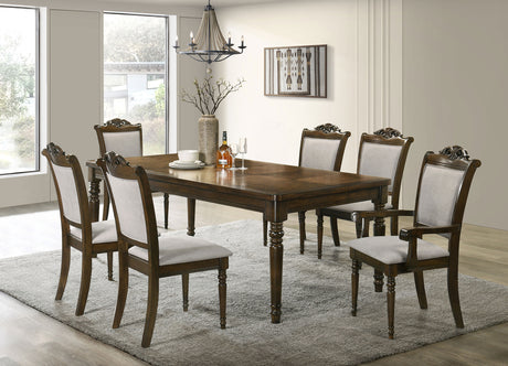 Dining Table 7 Pc Set - Willowbrook 7-piece Rectangular Dining Table Set Walnut