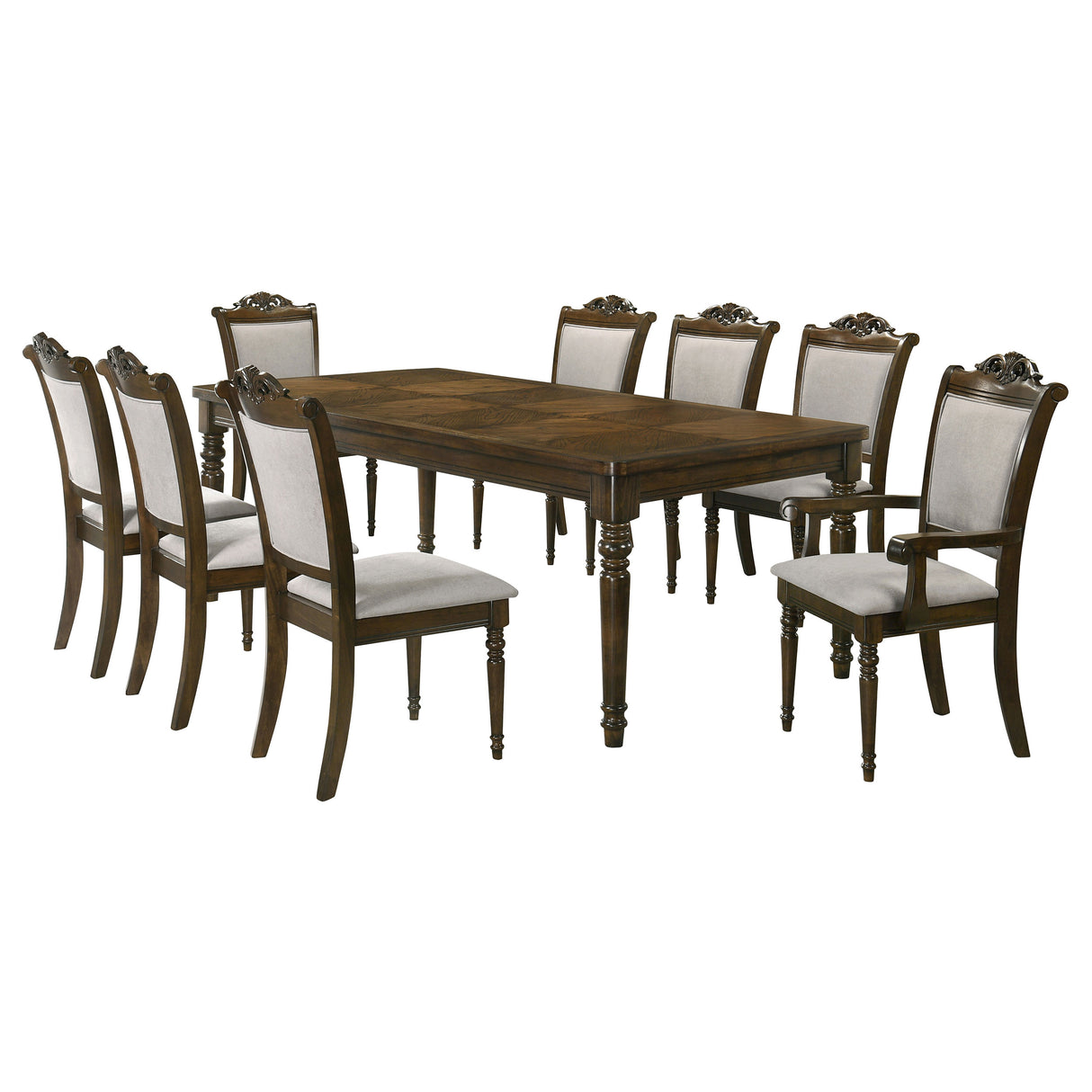 Dining Table 9 Pc Set - Willowbrook 9-piece Rectangular Dining Table Set Walnut