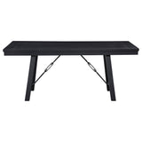 Dining Table - Newport Rectangular Trestle Dining Table Black