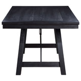 Dining Table - Newport Rectangular Trestle Dining Table Black