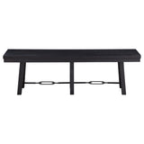 Bench - Newport Trestle Dining Bench Black