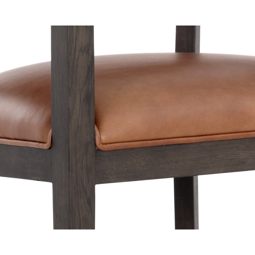 Brylea Counter Stool - Brown - Shalimar Tobacco Leather | Sunpan | Home Elegance USA