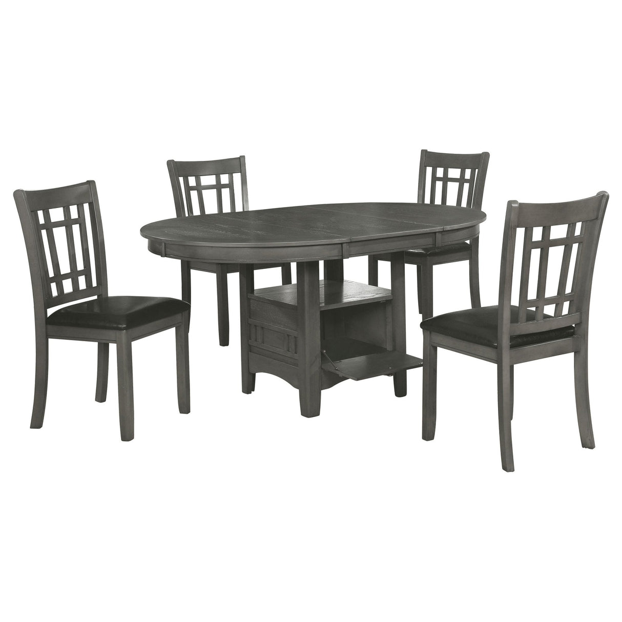 Lavon 5 - piece Dining Set Medium Grey | Coaster | Home Elegance USA