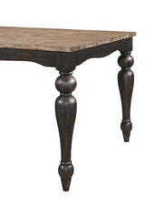 Bridget Rectangular Dining Table Brown Brushed and Charcoal Sandthrough | Coaster - 108221 - Home Elegance USA - 6