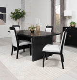 Brookmead 5 - piece Rectangular Dining Set with 18" Removable Extension Leaf Black | Coaster | Home Elegance USA