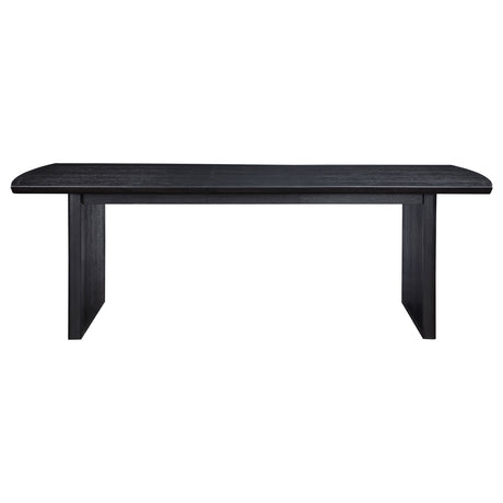 Dining Table - Brookmead Rectangular Dining Table with 18" Removable Extension Leaf Black