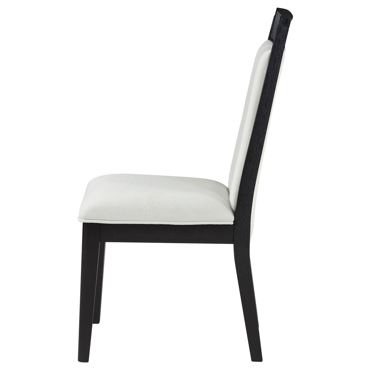 Brookmead Upholstered Dining Side Chair Ivory and Black (Set of 2) | Coaster | Home Elegance USA