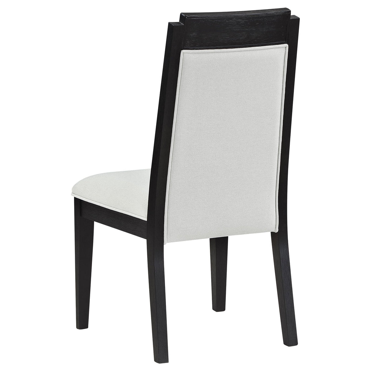 Brookmead Upholstered Dining Side Chair Ivory and Black (Set of 2) | Coaster | Home Elegance USA