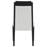 Brookmead Upholstered Dining Side Chair Ivory and Black (Set of 2) | Coaster | Home Elegance USA