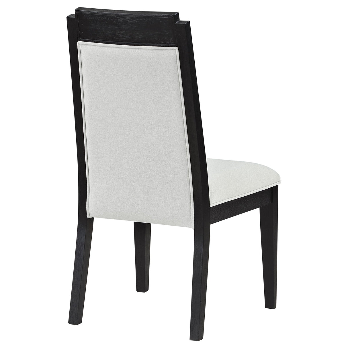 Brookmead Upholstered Dining Side Chair Ivory and Black (Set of 2) | Coaster | Home Elegance USA