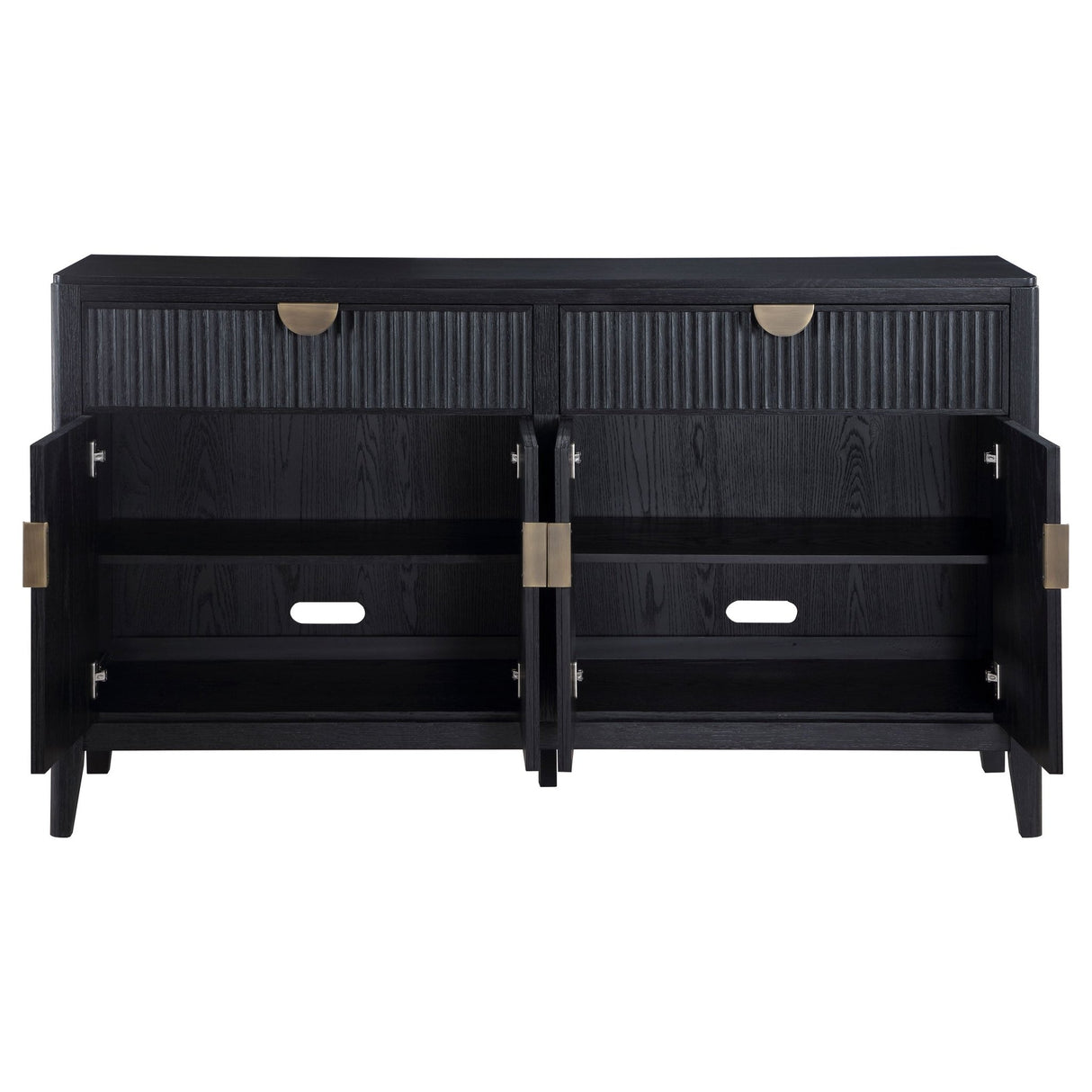 Brookmead 2 - drawer Sideboard Buffet with Storage Cabinet Black | Coaster | Home Elegance USA