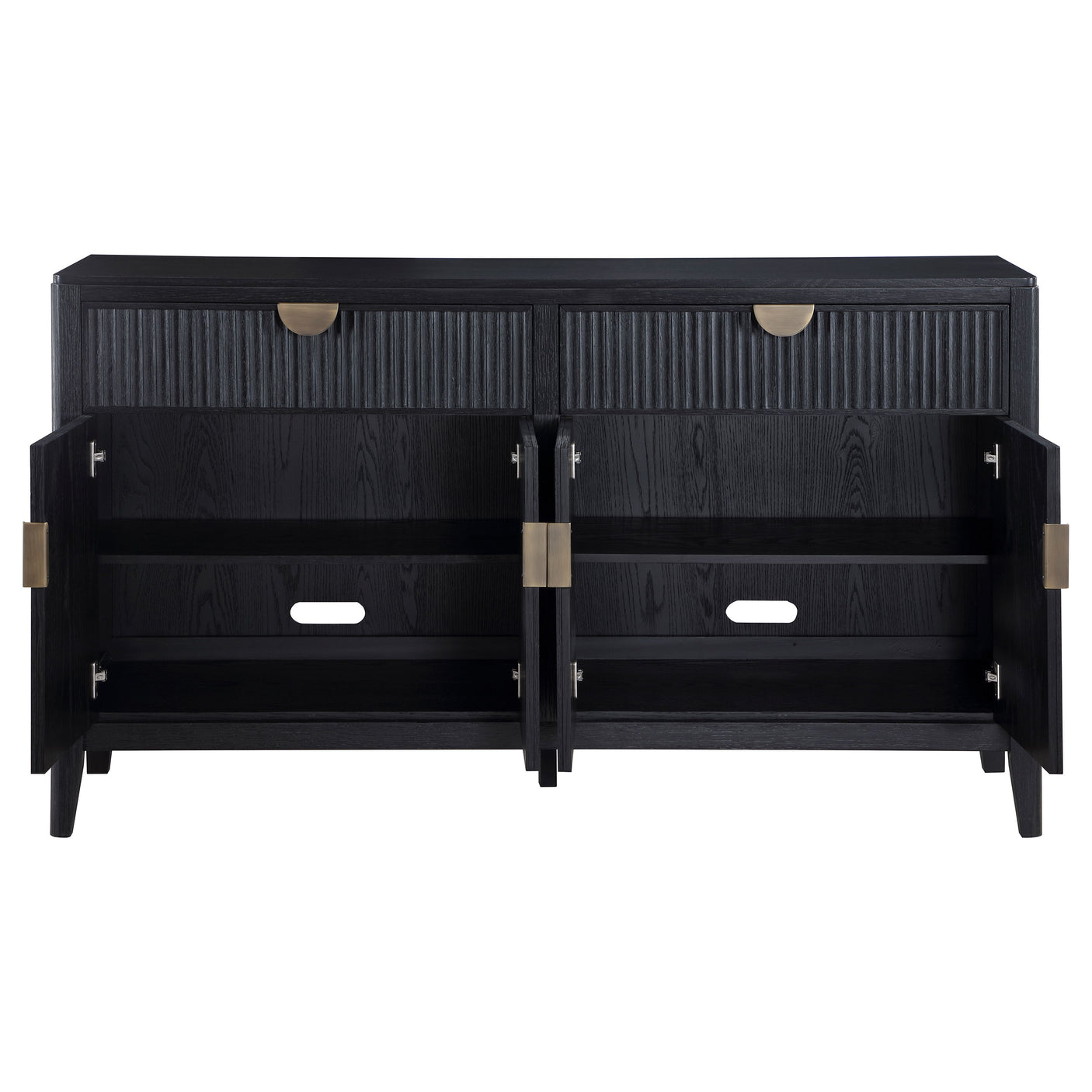 Sideboard - Brookmead 2-drawer Sideboard Buffet with Storage Cabinet Black