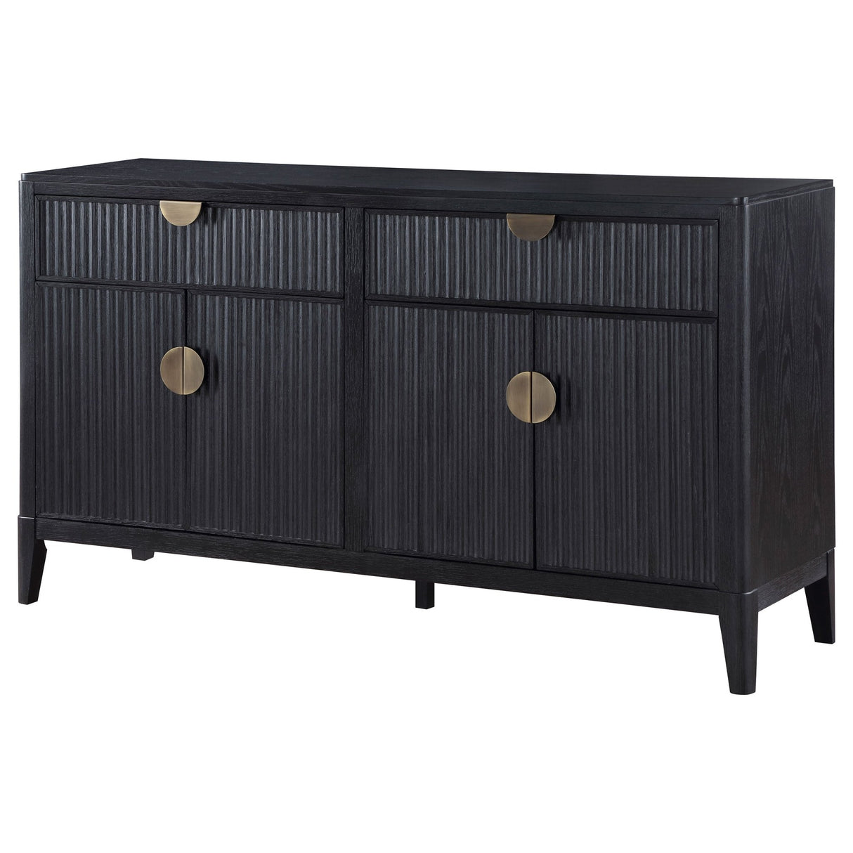 Brookmead 2 - drawer Sideboard Buffet with Storage Cabinet Black | Coaster | Home Elegance USA