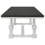 Aventine 7-piece Extension Leaf Dining Set Vintage White - Home Elegance USA
