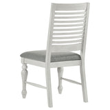 Aventine 7-piece Extension Leaf Dining Set Vintage White - Home Elegance USA