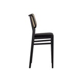 Annex Counter Stool - Velvet Black / Natural | Sunpan - SUNPAN - 108282 - Home Elegance USA - 3