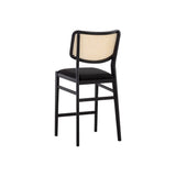 Annex Counter Stool - Velvet Black / Natural | Sunpan - SUNPAN - 108282 - Home Elegance USA - 4