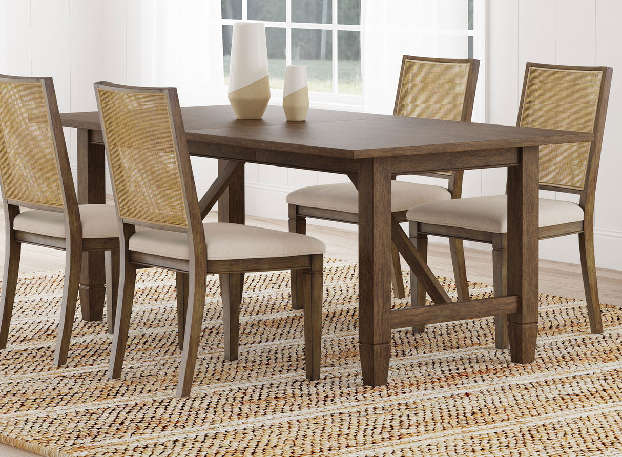 Matisse Rectangular 94-inch Wood Dining Table Light Brown - Home Elegance USA