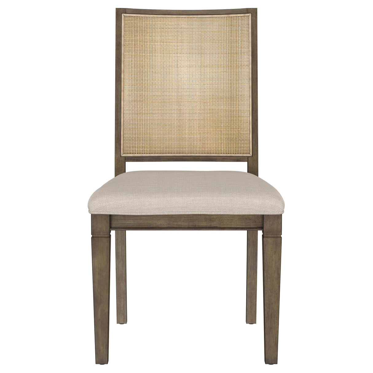 Matisse Woven Rattan Back Dining Side Chair Brown (Set of 2) - Home Elegance USA
