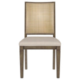 Matisse Woven Rattan Back Dining Side Chair Brown (Set of 2) - Home Elegance USA