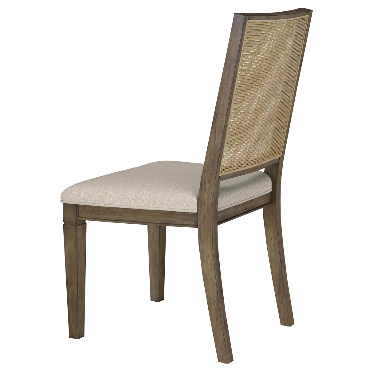 Matisse Woven Rattan Back Dining Side Chair Brown (Set of 2) - Home Elegance USA